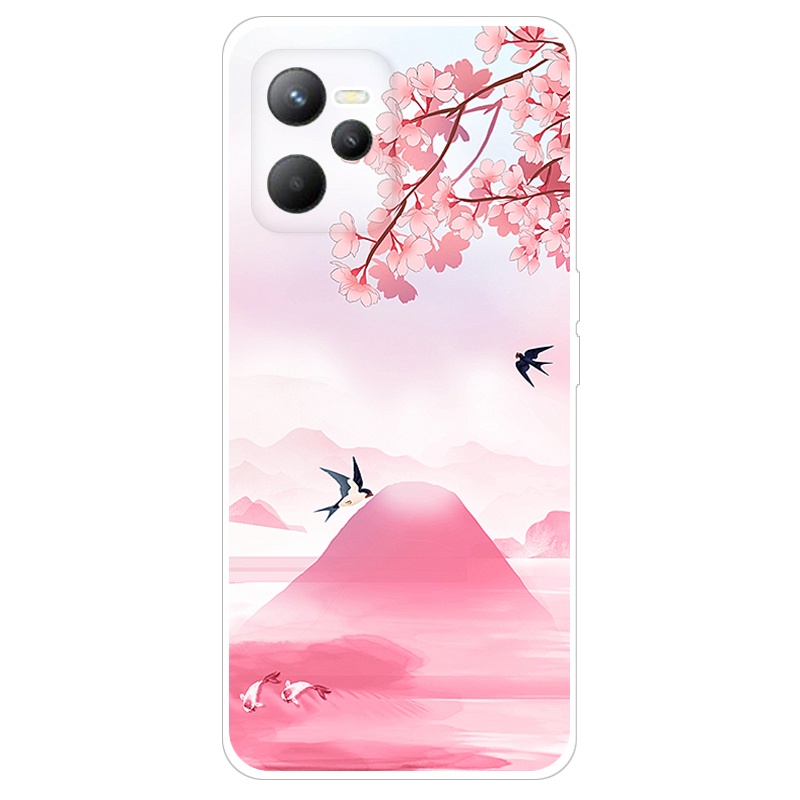 Ốp Điện Thoại TPU Dẻo Họa Tiết Hoạt Hình Dễ Thương Cho Realme C35 Realme C35