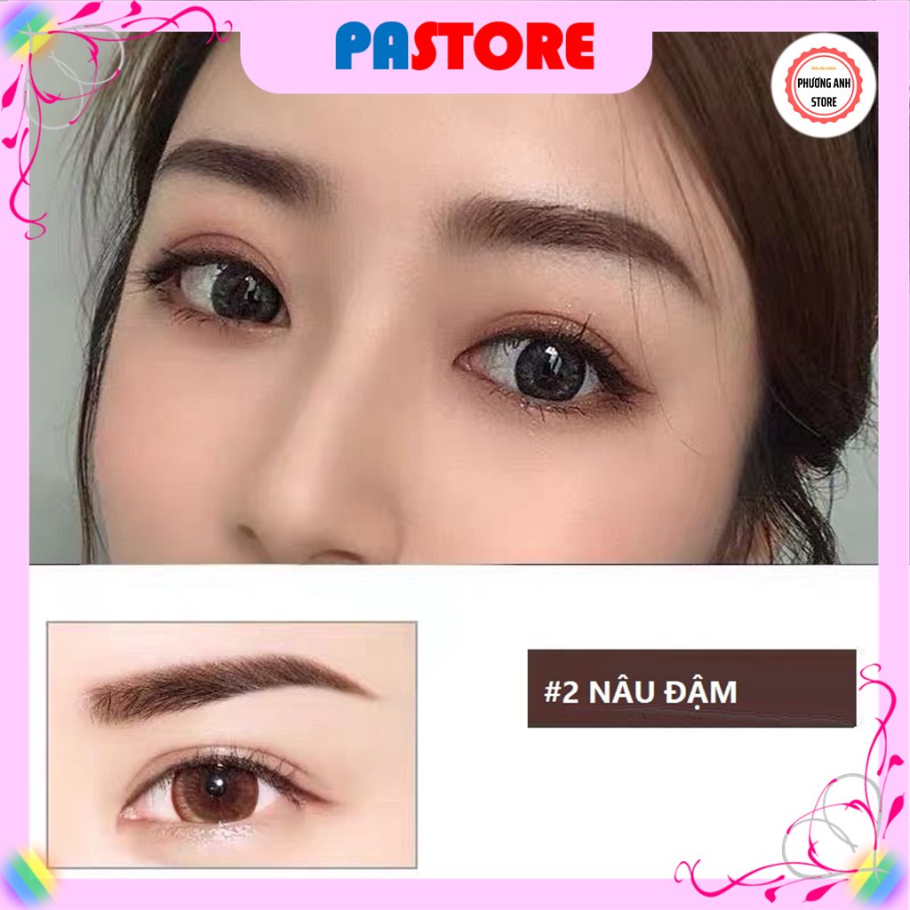 ⚡BÁN LỖ XIN 5 SAO⚡ Bút kẻ lông mày, kẻ chân mày phẩy sợi 4D bền màu lâu trôi chống nước PASTORE