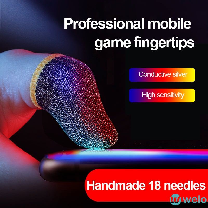 Găng ngón tay chống mồ hôi hỗ trợ chơi game PUBG COD trên điện thoại di động cảm ứng