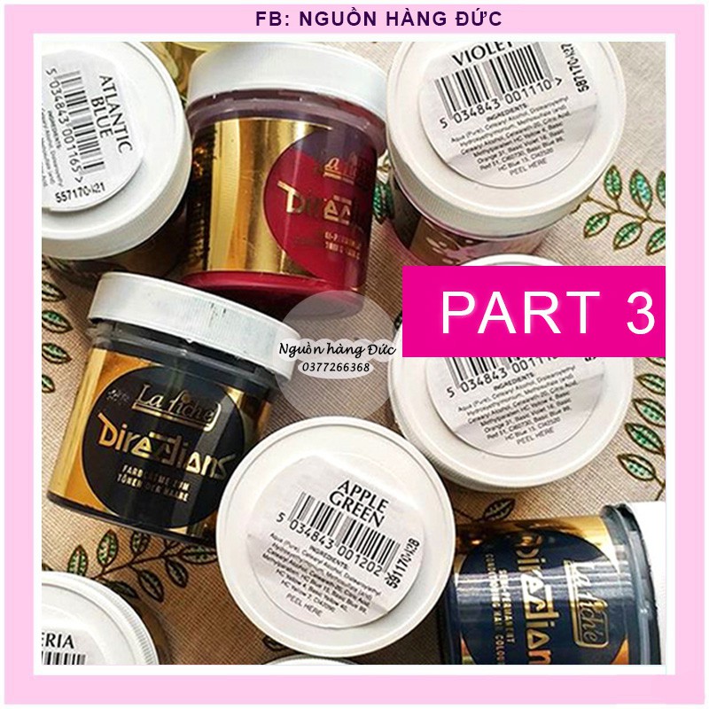 [Part 3- màu mới] Thuốc nhuộm tóc Lariche Directions  - La riche directions - Nguồn hàng Đức