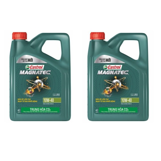 Dầu Nhớt Cao Cấp Bán Tổng Hợp CASTROL Magnatec 10w40 Api SN 4L - Dùng cho Động cơ Xăng | Hibucenter