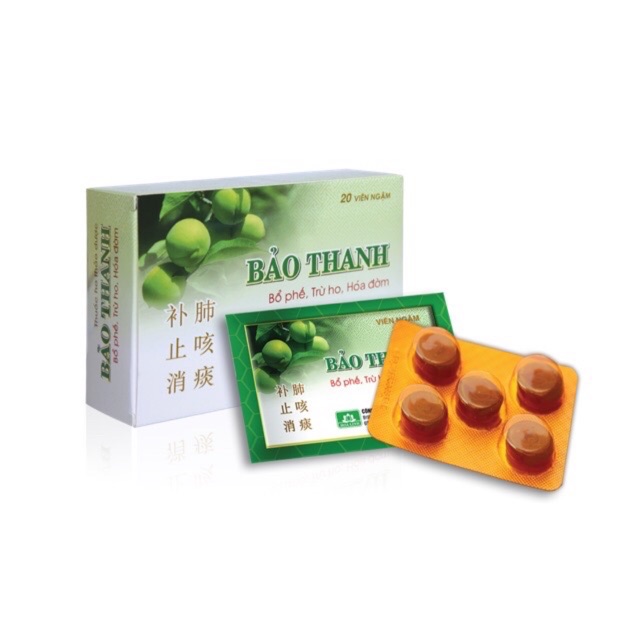 Viên ngậm Bảo Thanh - Vỉ 5 viên