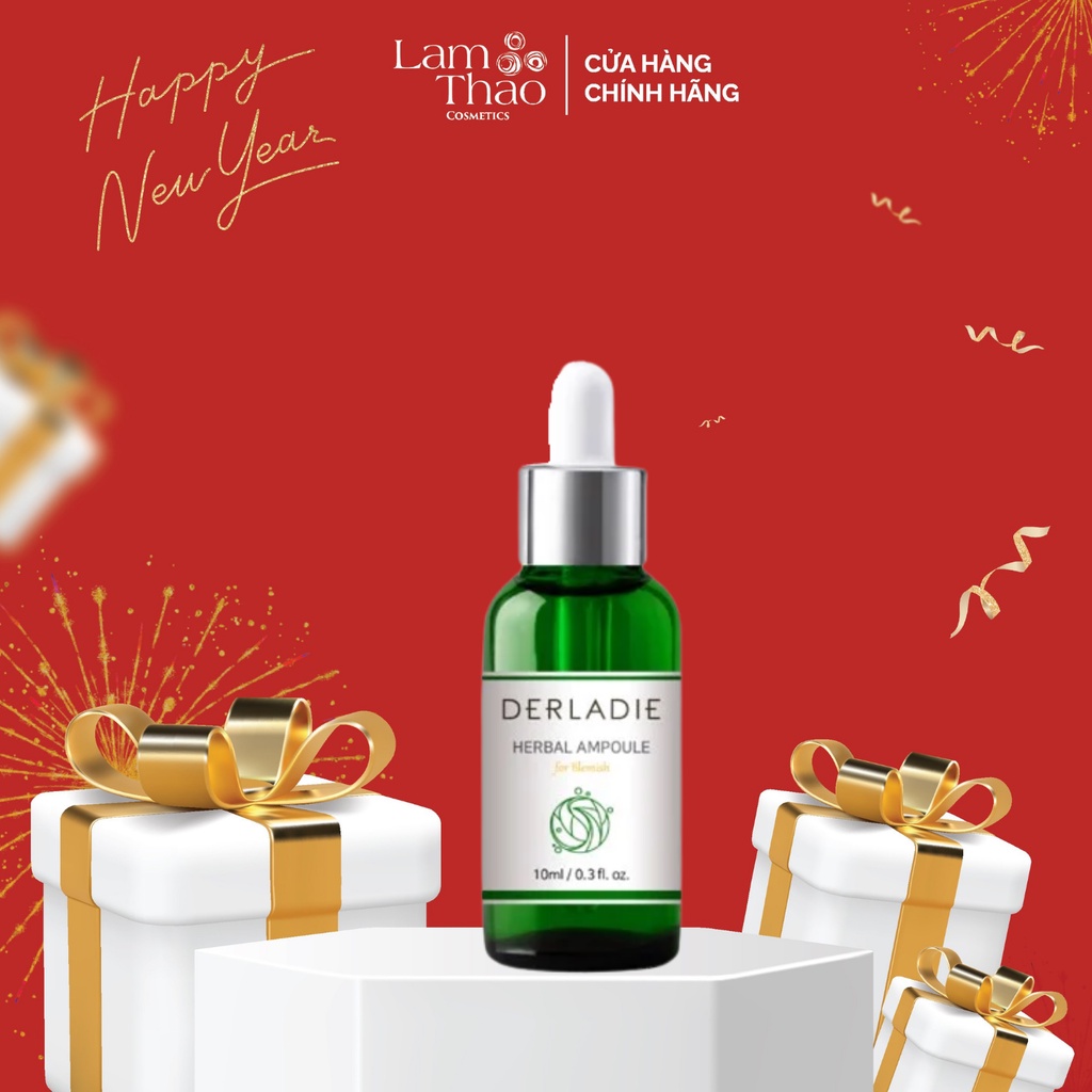 Tinh Chất Chấm Mụn Tràm Trà Derladie Herbal Ampoule For Blemish 10ml