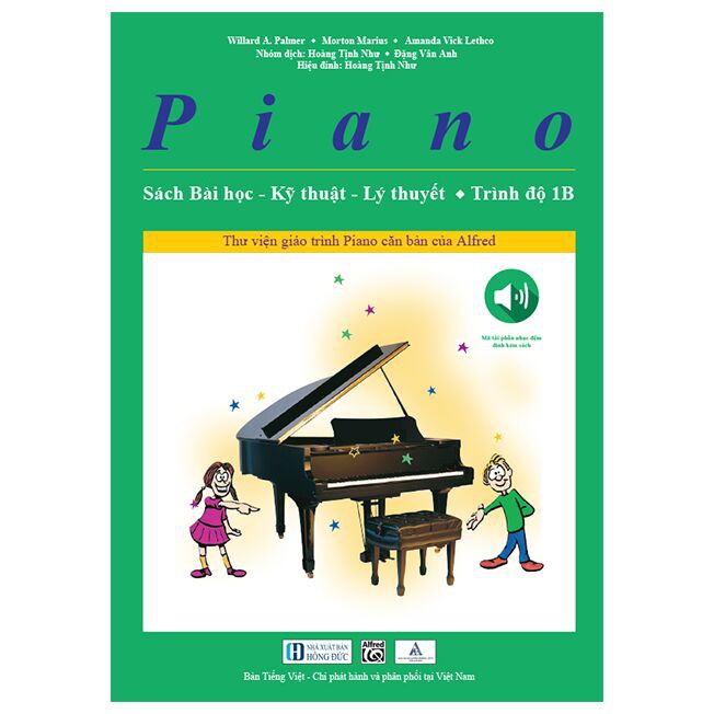 Sách - Piano Sách Bài Học – Kỹ Thuật – Lý Thuyết (Trình độ 1B)