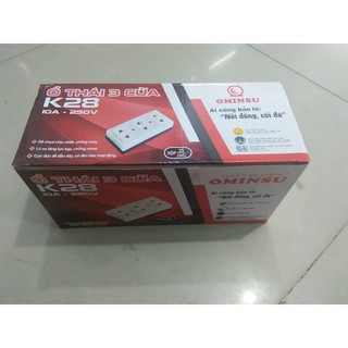 Ổ cắm điện 3 lỗ 2 chấu Ominsu