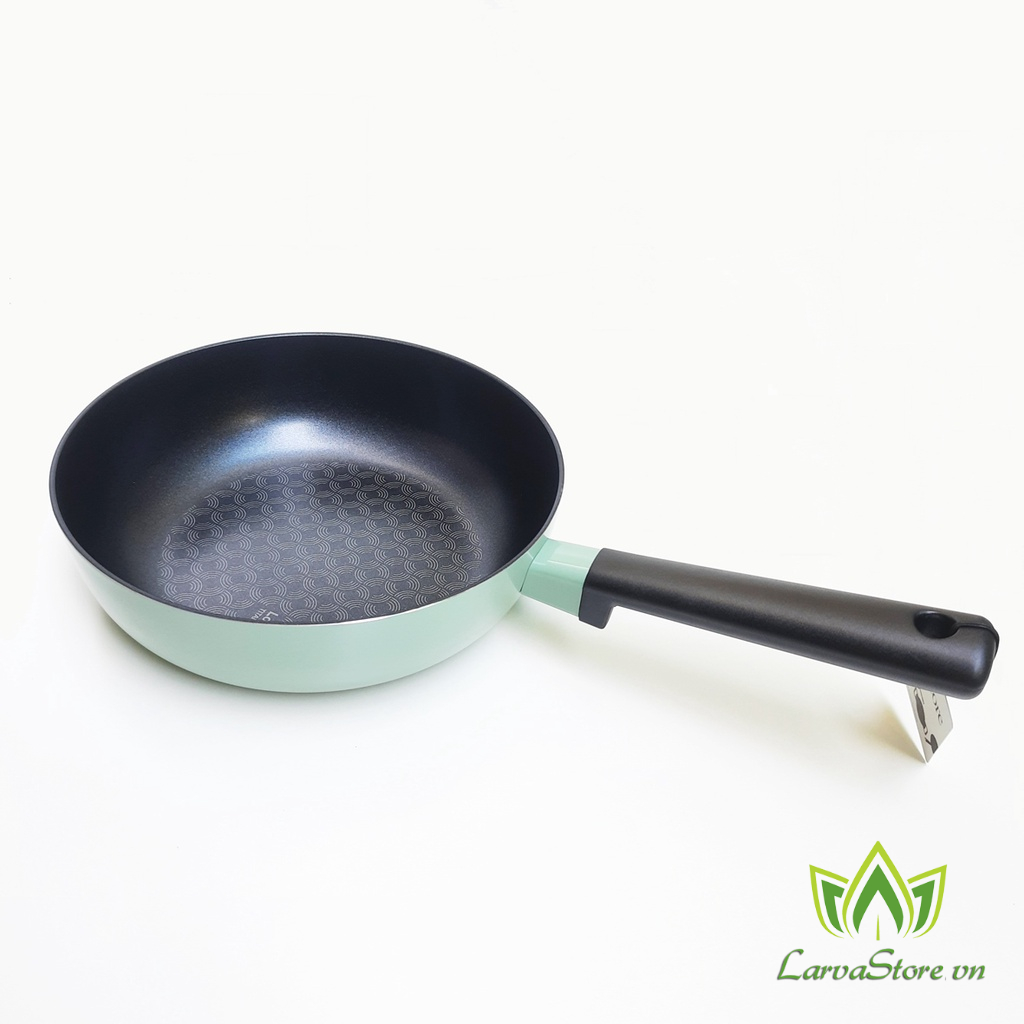 Chảo Sâu Lòng Decor LocknLock LDE1245IH 24cm Lớp Chống Dính Cực Bền - Đáy Từ - Xanh Mint