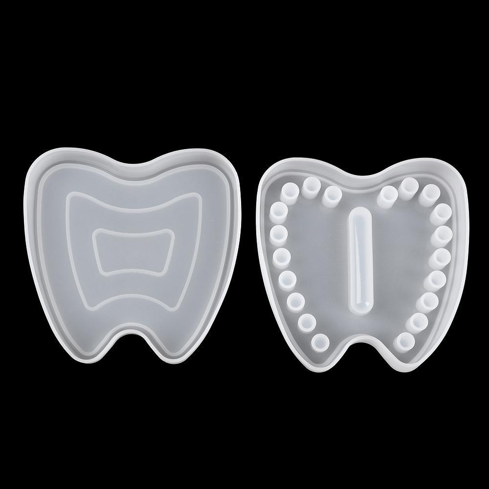 MUVAKO Khuôn Làm Giá Đỡ Răng Sữa Em Bé Chất Liệu Resin Trong Suốt