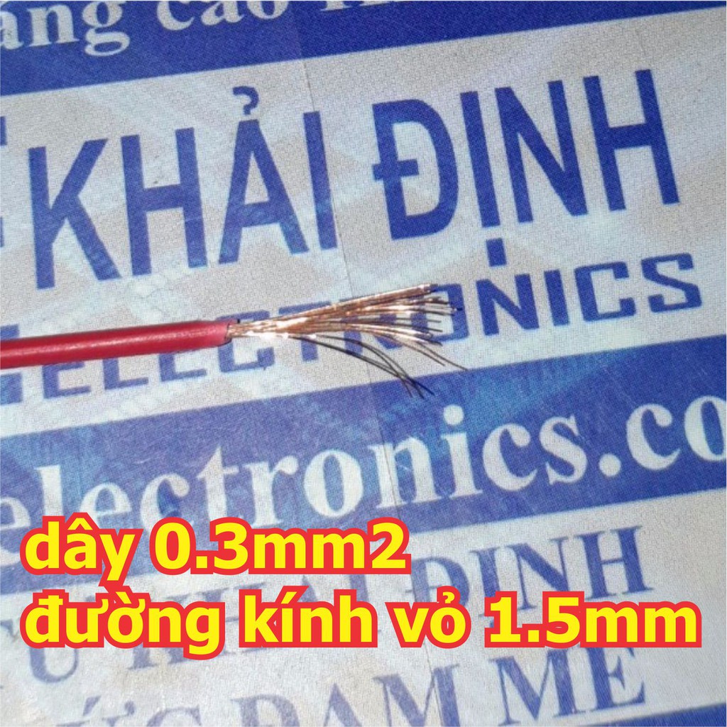 dây điện đơn RV (SỢI ĐỒNG NHỎ) mềm 0.3mm 0,3mm (nguyên cuộn 100 mét) kde1667
