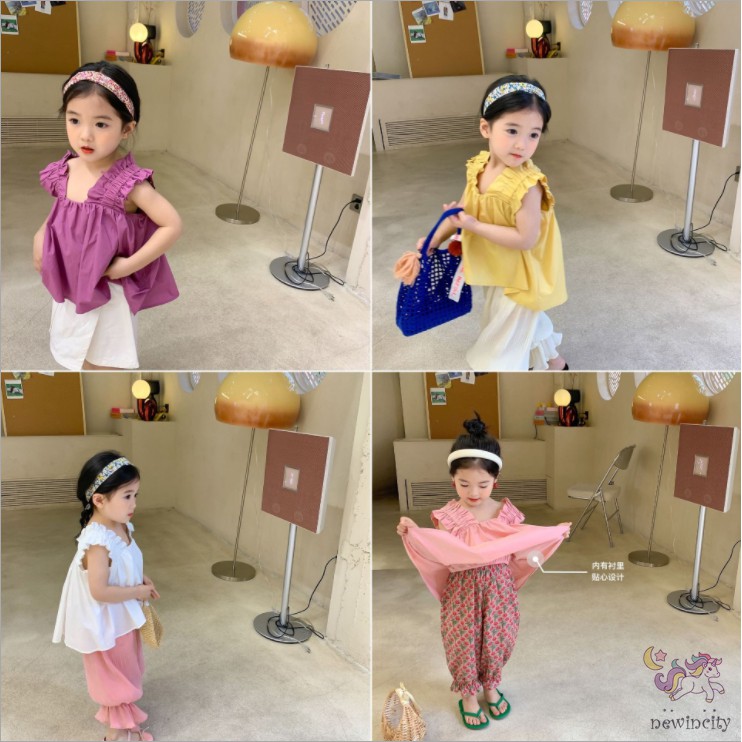 Áo balo kiểu dáng tiểu thư màu trơn cho bé gái