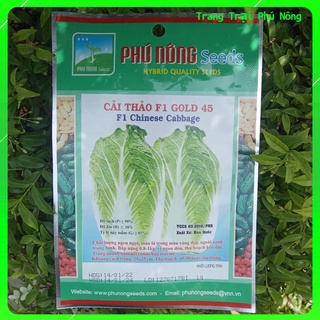 Hạt giống cải thảo f1 gold 45 phú nông - gói 0.5g - f1 chinese cabbage