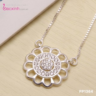 Dây chuyền bạc Ý 925 Bạc xinh Huệ Ngân - Hoa Hướng Dương PP1364