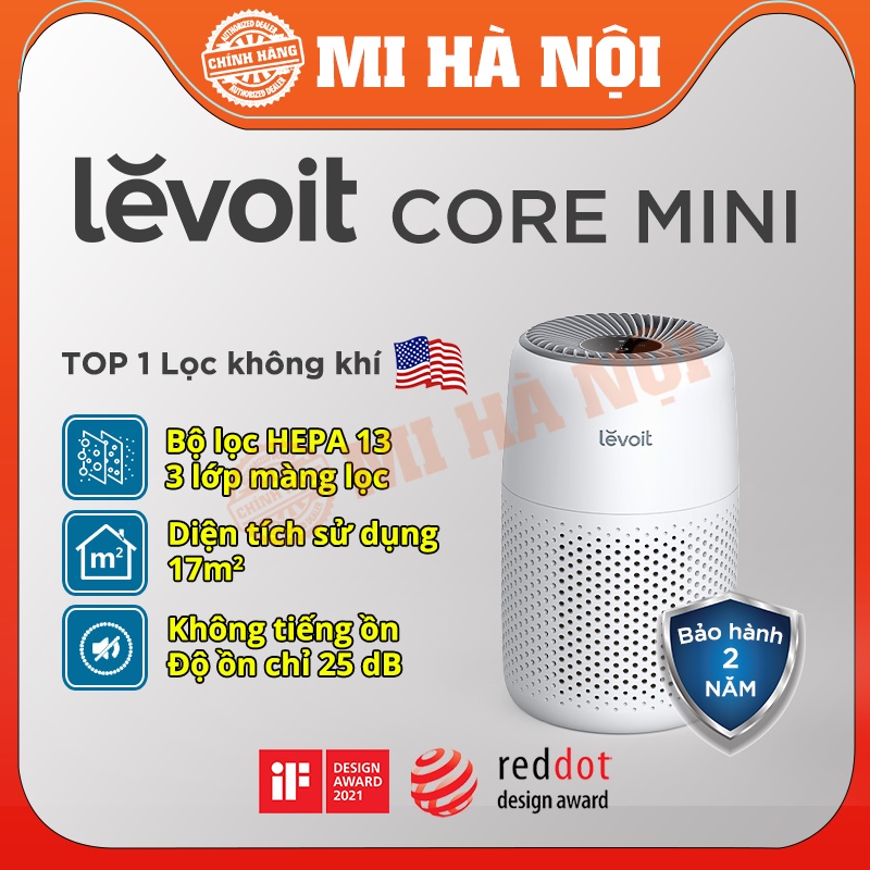 Máy Lọc Không Khí Mỹ Levoit Core 300 / 300s  HEPA 13 Bán chạy top 1 Amazon - độ ồn siêu thấp,chống dị ứng, kháng khuẩn