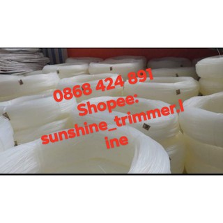 Cước đúc, cước cắt cỏ nhiều màu 500g,từ 1mm - 5mm, sản xuất. Sợi cước mềm,bóng đẹp, dùng nuôi hàu, cắt cỏ, dây buộc..