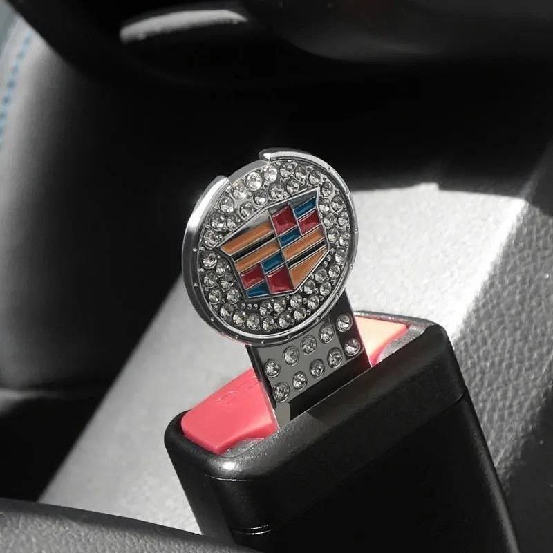Chốt Khóa Dây Đai An Toàn Đính Kim Cương Giả Thời Trang Cho Xe Hơi
