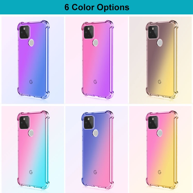 Ốp Điện Thoại Silicon TPU Mềm Chống Sốc Hình Không Vàng Cho Google Pixel 6 Pro 5 4 XL 4A 5A 6A 5G