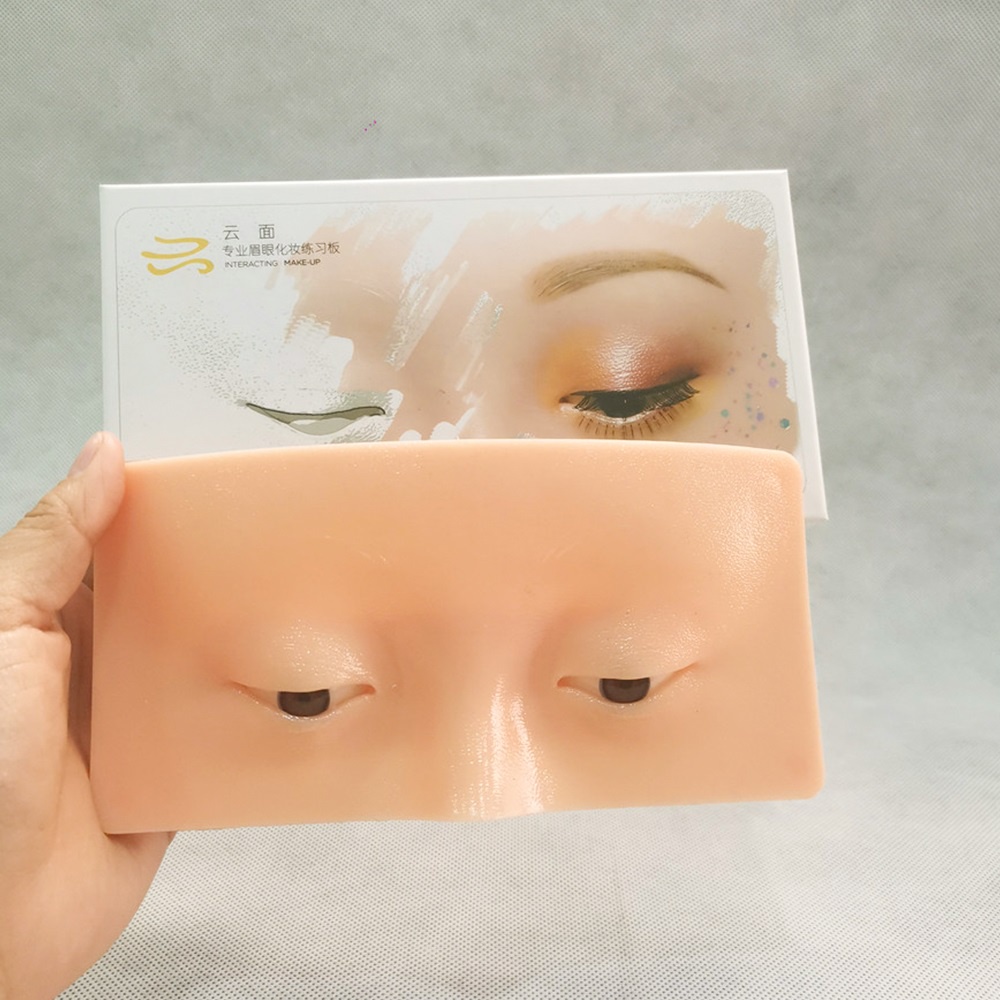 Bảng silicon tạo hình FOREVERLILY hỗ trợ luyện tập trang điểm lông mi/ mắt có thể tái sử dụng cho người mới bắt đầu