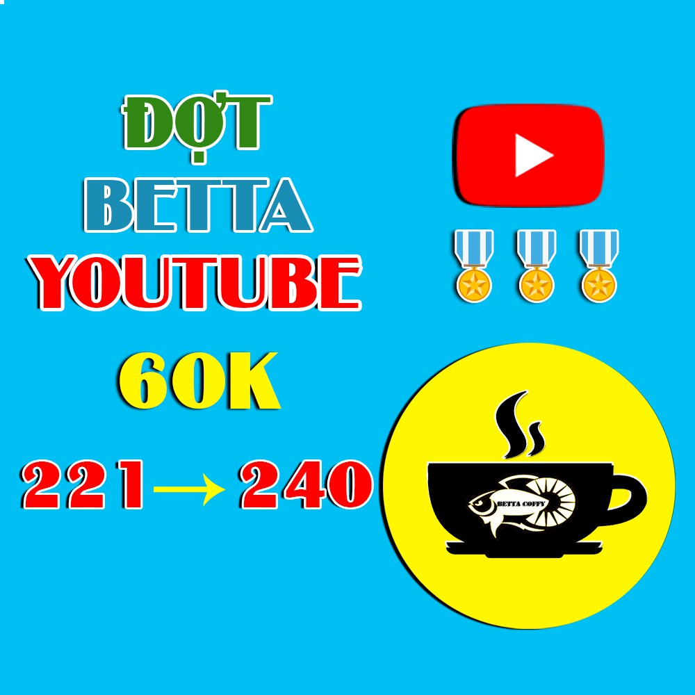 📺 ĐỢT BETTA YOUTUBE 60k Trang Trí Hồ Cá 221 - 240