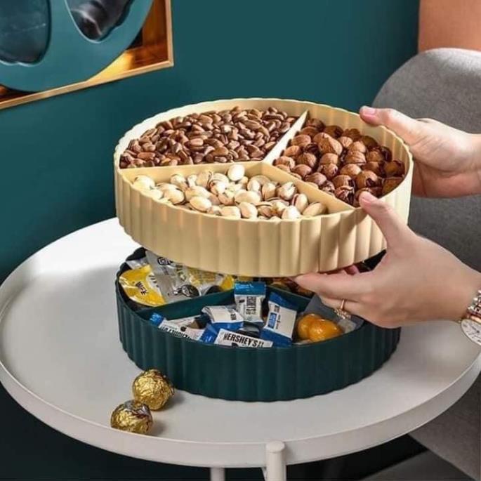 Khay Mứt Tết Hưu Hai Tầng Sang Trọng Hiện Đại