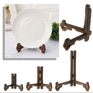 GIÁ ĐỠ ĐĨA , KHAY DỰNG BÁNH TRÀ GỖ CÁNH GÀ CAO 20 cm