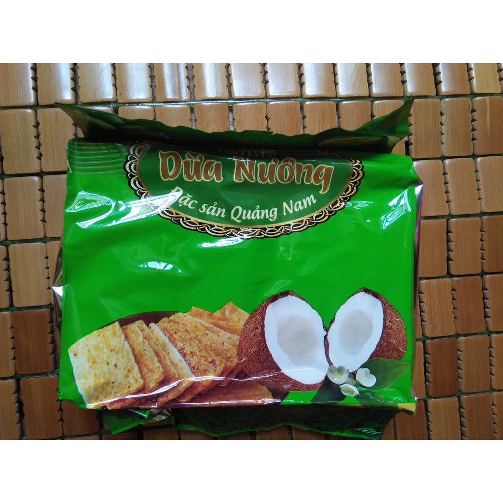 RẺ NHẤT SHOPEE- BÁNH DỪA NƯỚNG QUẢNG NAM GÓI 180G