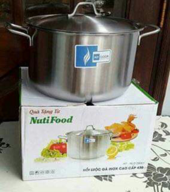 Nồi luộc gà 28cm HT cook hàng khuyến mại nutifood