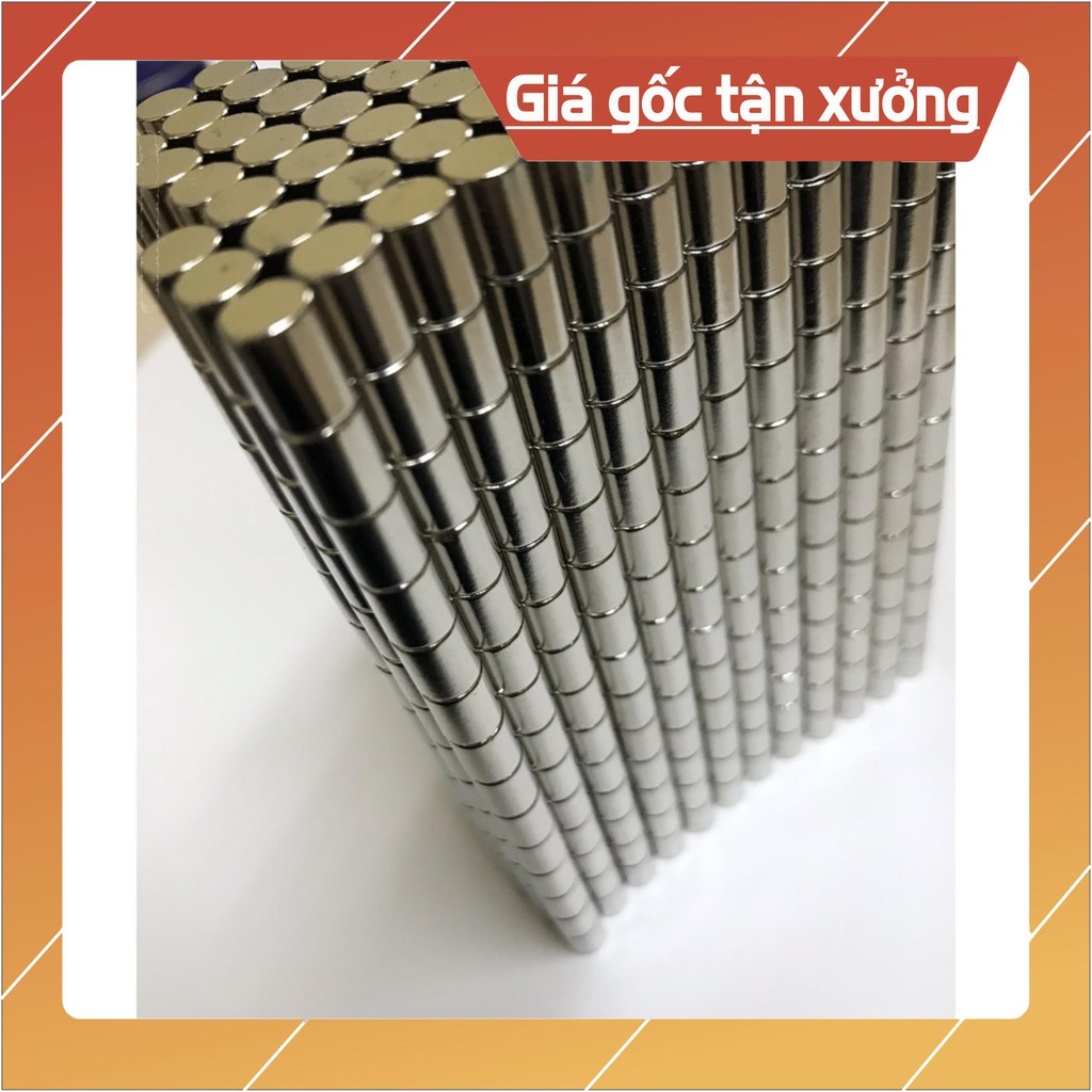[Xả Kho Giá Xưởng] Nam châm trắng đất hiếm 6x8mm, loại nam châm viên nhỏ lực hút mạnh