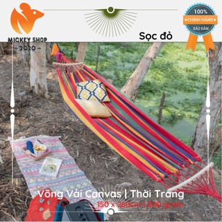 Võng vải canvas sọc 150 x 260 cm 800 gr | thời trang | thoáng khí