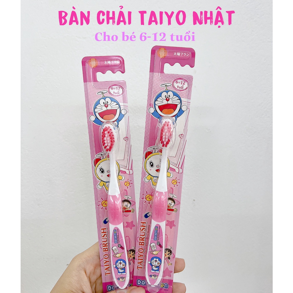 Bàn chải đánh răng Taiyo Doraemon cho bé 6-12 tuổi