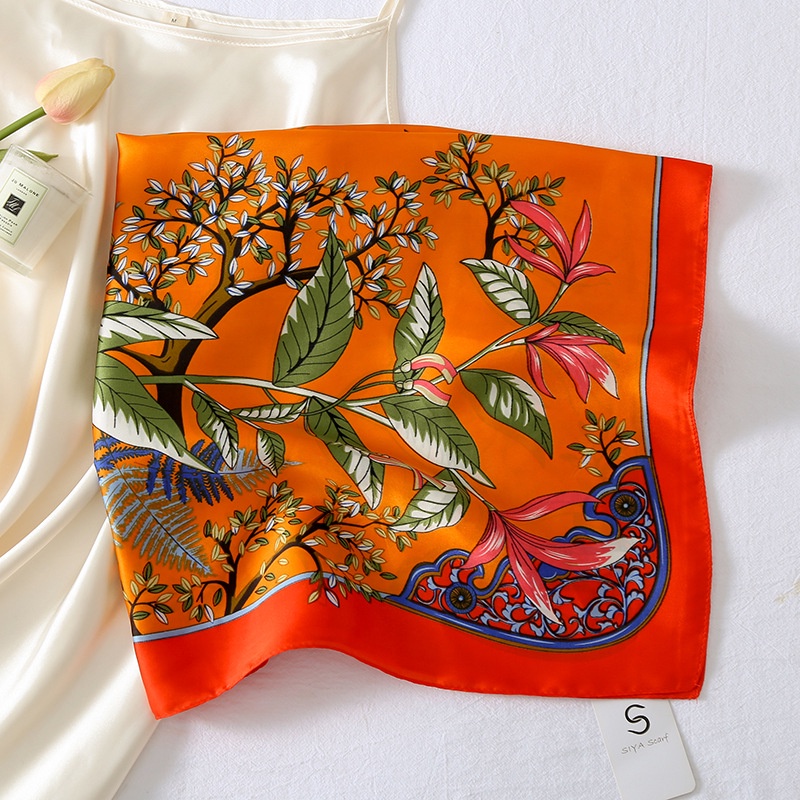 Khăn Choàng Cổ Vuông 70CM(27.5*27.5 Inches) WJ1026-37 Chất Liệu Lụa