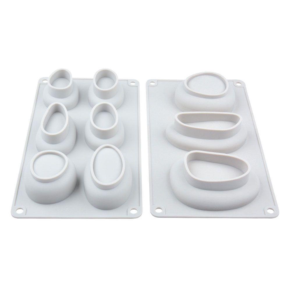 CONOPERY Khuôn Silicone Làm Bánh Hình Viên Đá Cuội Độc Đáo