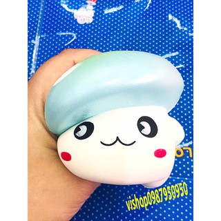 SQUISHY NẤM ĐỘI MŨ XANH (thaolinh950)