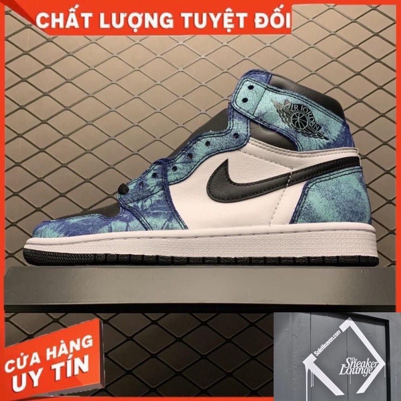 [MIỄN PHÍ SHIP] Giầy thể thao AIR JORDAN 1 Retro Hight Tie Dye Xanh