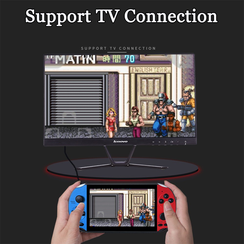 Máy chơi game cầm tay X12 PSP tích hợp hơn 2000 trò chơi màn hình 5.1" 8gb hỗ trợ máy ảnh/ video/ sách điện tử NES GBA