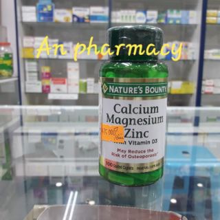 Calcium mag zinc Nature's Bounty chai 100 viên
