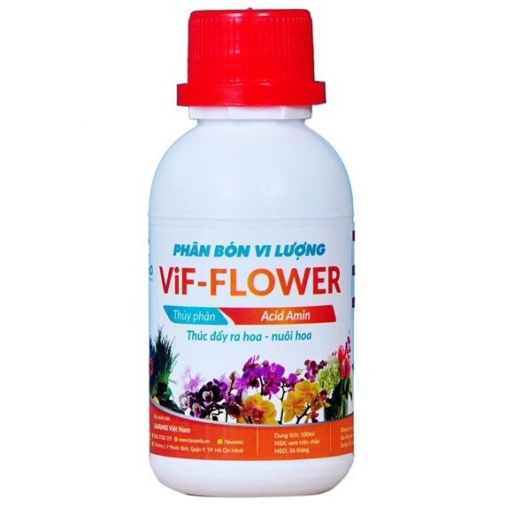 Phân Bón Ra Hoa, Đậu Trái VIF-FLOWER (Phân Bón Vi Lượng) - 100ml