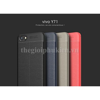 Ốp lưng Vivo Y71 silicon giả da, chống sốc Auto Focus - Giá rẻ