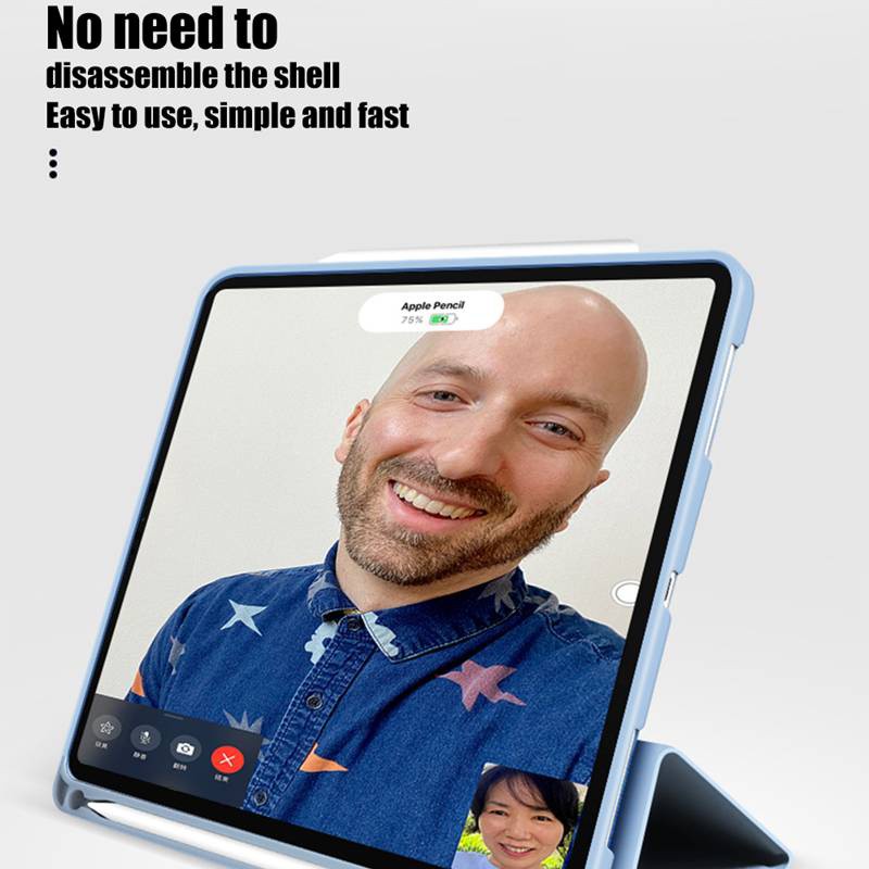 Bao da Dllencase A063 silicon mềm có ngăn đựng bút cảm ứng thích hợp cho iPad Air 10.9 2020