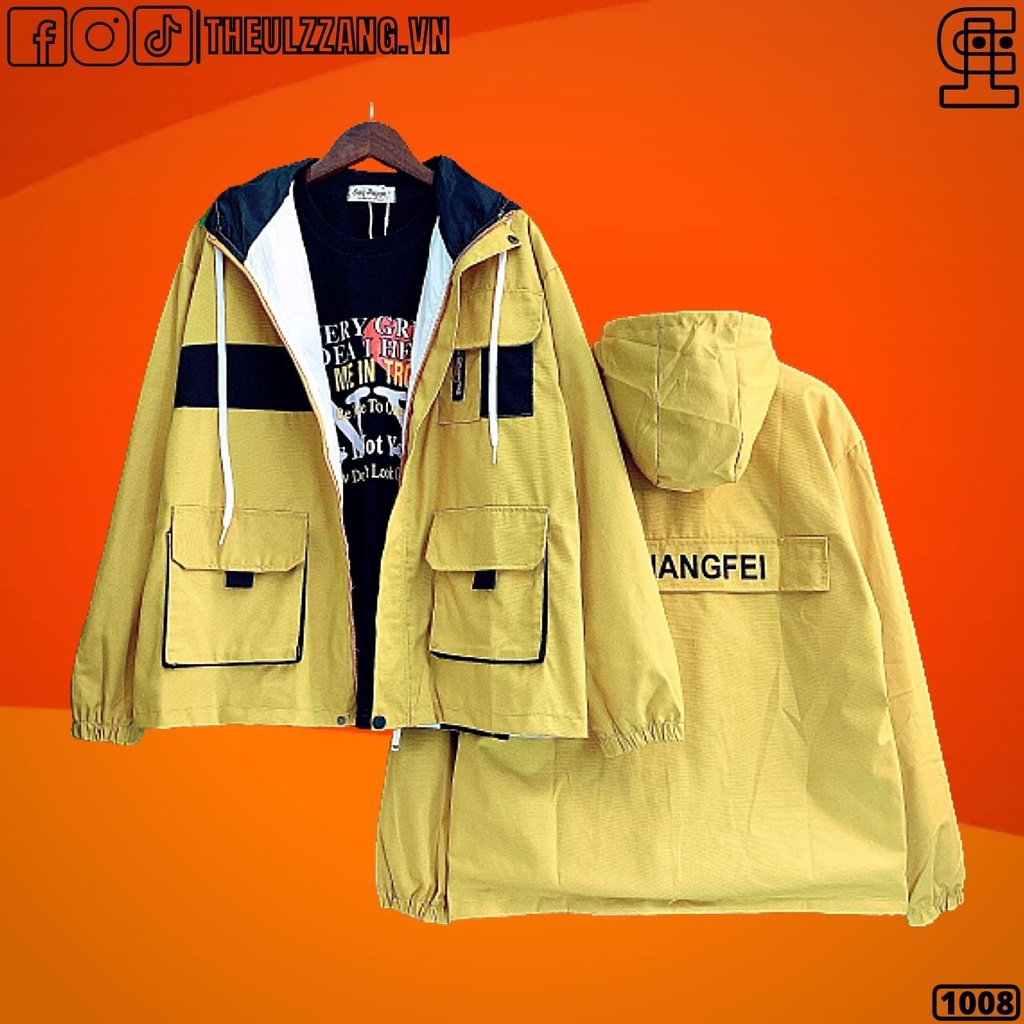 Áo Khoác Nam Nữ Kaki Túi Hộp 2 Lớp Chất Siêu Đẹp Bomber Jackets Nam Nữ Form Rộng Unisex Thêu GUSHANGFEI - AK1008