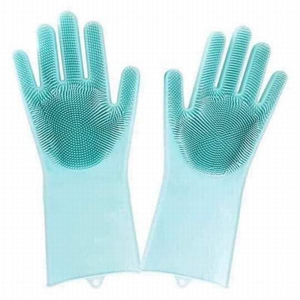 Găng Tay Silicon Rửa Bát Tạo Bọt (1 Đôi) - HV Store 982