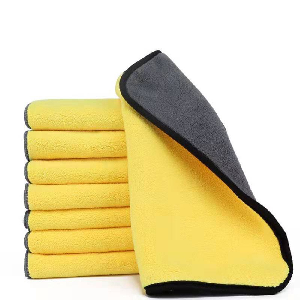 [Combo 5 Chiếc] Khăn lau xe 3m 2 mặt microfiber lau ô tô, xe máy khăn lau rửa xe oto siêu thấm, bộ dụng cụ rửa xe hơi