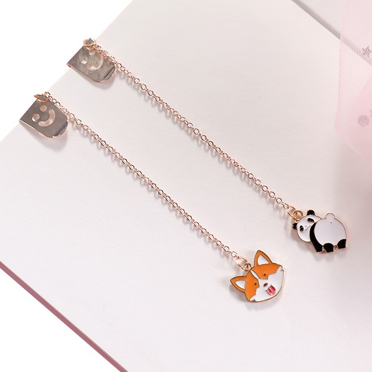 Bookmark dây kim loại, dây đánh dấu trang sách nhiều kiểu dáng cute dễ thương