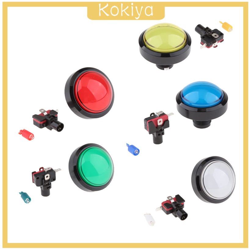 Nút Nhấn Có Đèn Led Cho Máy Chơi Game Arcade 60mm