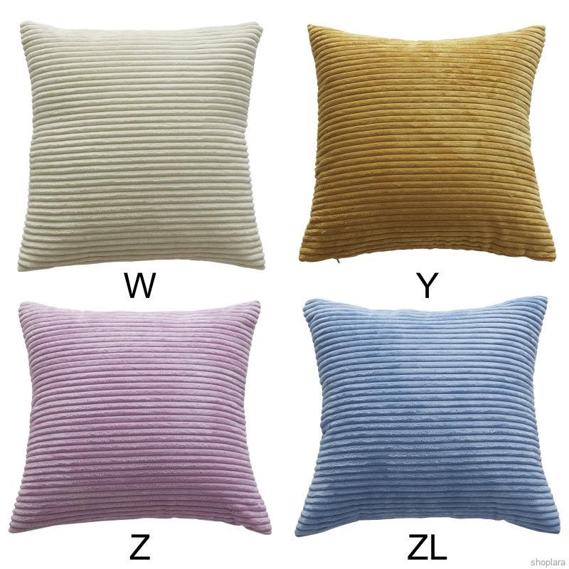 Corduroy Pillow Case Sofa Cushion Cover Breathable Household Square Pillow Covers