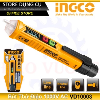 Bút thử điện kỹ thuật số đa năng thông minh 1000V INGCO VD10003 đầu dò điện áp cảm ứng dây pha không tiếp xúc dòng điện