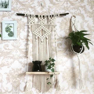 Kệ trang trí Macrame