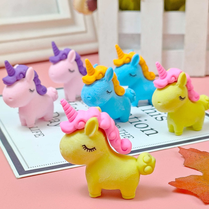 Cục Tẩy Hình Động Vật Hoạt Hình 3D Dễ Thương Bằng Cao Su Cho Trẻ Em