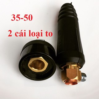 1 bộ - giắc máy hàn đực - cái 35-50