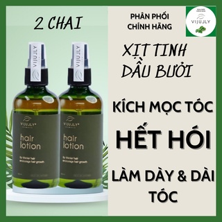 Bộ 2 Chai Xịt bưởi Vijully, tinh dầu bưởi Vijully dưỡng tóc kích mọc tóc, giảm rụng tóc hiệu quả