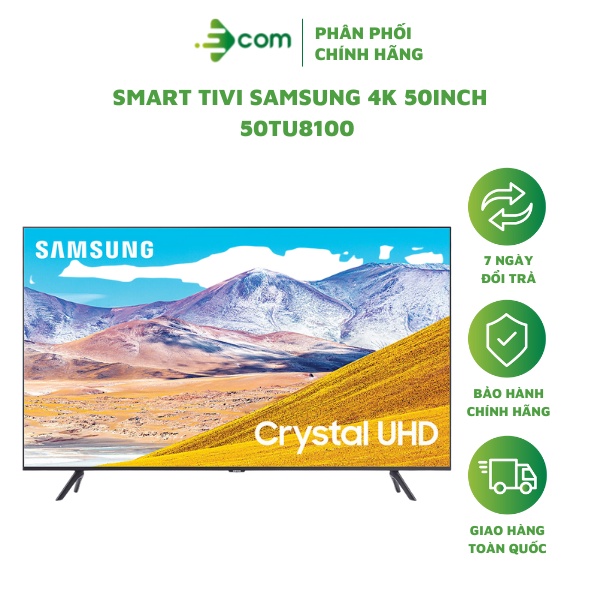 Smart Tivi SamSung 4K 50 inch 50TU8100 mới chính hãng - Tìm kiếm giọng nói