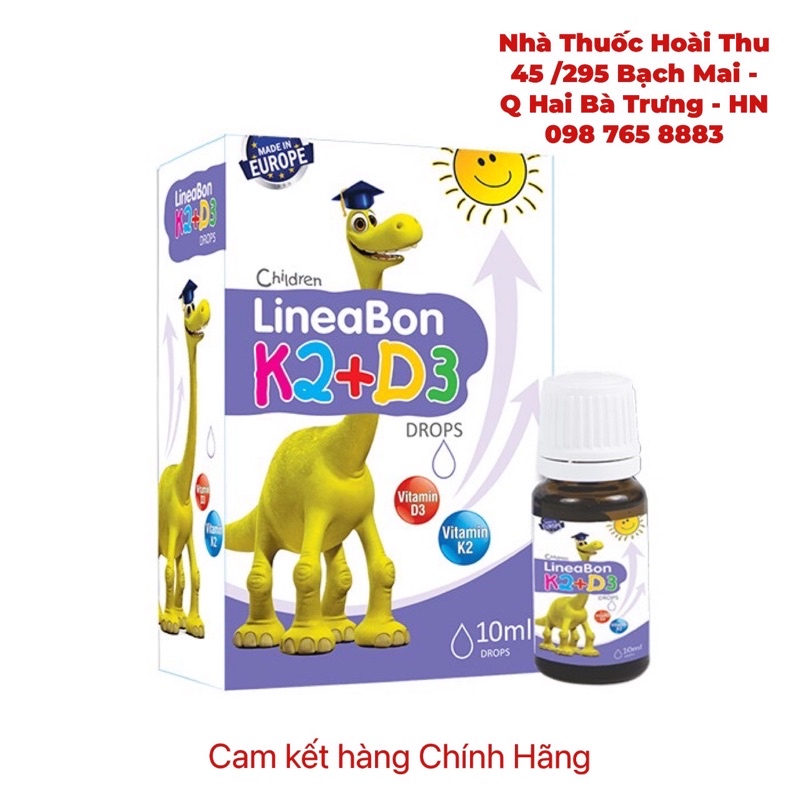 [ Kèm Quà Tặng ] LineaBon K2 + D3 dùng cho trẻ sơ sinh - Hàng chính hãng